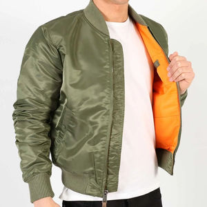 Men's 2026 Winter Windbreaker Jacket 100% Nylon with Waterproof Zipper Closure Wholesale Rate OEM Customization Varsity Jackets - Product Image 6