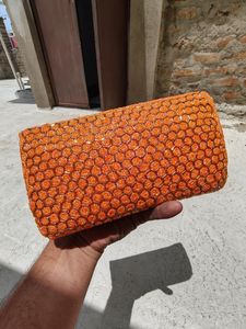 Bolso Rectangular ALI FASHION ART Hecho a Mano con Cuentas y Bordado Floral, con Cierre, Base de Poliéster, para Viajes y Fiestas - Product Image 3