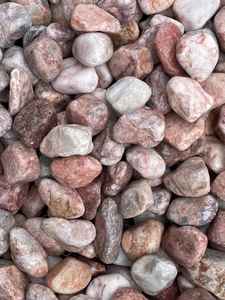 Piedras Decorativas Rosadas, Superficie Pulida, Piedras Naturales de Río para Caminos de Jardín Modernos y Decoración de Patios de Villas - Product Image 2