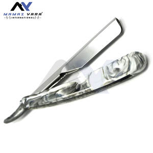 Navaja de Afeitar Profesional para Barbería, Tipo Shavette, con Bloqueo Deslizante, Totalmente Personalizable, para Corte de Barba - Product Image 5