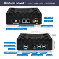 Mini PC CWWK N150 Firewall con 2x 2.5GbE LAN, 2x 10GbE RJ45, DDR5, NVMe, dispositivo OPNsense, micro PC S7 Pro, miniordenador