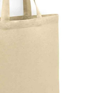 กระเป๋าผ้าแคนวาสธรรมชาติหูหิ้วสั้น กระเป๋าหิ้วรักษ์โลก - Product Image 6