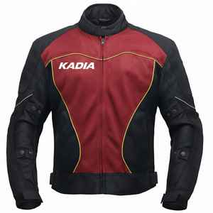 Chaqueta de Motocicleta de Malla Transpirable de Alta Calidad Kadia - Roja y Negra, con Protección CE Extraíble para Motociclistas, para Hombre - Product Image 1