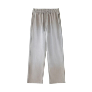 Pantalon de survêtement en coton pour homme, coupe droite, taille élastique avec cordon de serrage, décontracté, avec poches latérales, léger, pour l'automne - Product Image 1