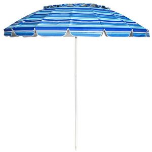 Ombrellone da Spiaggia da 2,4 m con Protezione UV e Telaio Antivento a 16 Stecche - Product Image 3