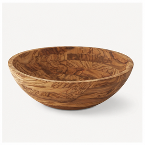 Tazón para Ensalada de Madera de Olivo Hecho a Mano, Ecológico, Tazón Grande de Madera para Servir Frutas y Ensaladas, Vajilla Rústica de Grano Natural - Product Image 5