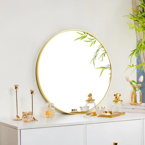 Top Best Export Quality Round Shape Copper Finished Clear Glass Wall Decorative Eco-Friendly <b>Mirror</b> Best Selling Home Living - Product Image 5