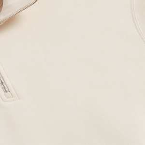 เสื้อสเวตเชิ้ตผู้ชายแบบซิป 1/4  ปักลาย  บุขนแกะ  คอตั้ง  ผ้าฝ้าย 100% สำหรับฤดูหนาวและกิจกรรมกลางแจ้ง - Product Image 4