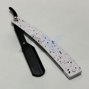 Rasoir droit robuste à lame simple remplaçable, couteau à manche pliant OEM en acier inoxydable pour un rasage lisse et précis - Product Image 5