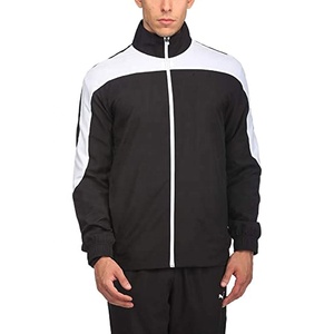 Custom OEM Nylon Lightweight Windbreaker Tracksuit Polyester Jogger Set Reflective Zip up Jackets and Nylon Track Pants Set - Product Image 1