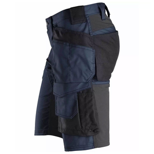 Pantalones Cortos Cargo de Algodón para Hombre con Bolsillos Multifuncionales, Diseño Sólido, Largura hasta la Rodilla, Casuales para Exteriores - Product Image 1
