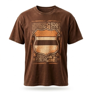 เสื้อยืดพรีเมียมทรงปกติ สไตล์วินเทจ ผ้าฝ้าย 100% คอกลม แขนสั้น พิมพ์ลายกราฟิก พร้อมส่ง - Product Image 1