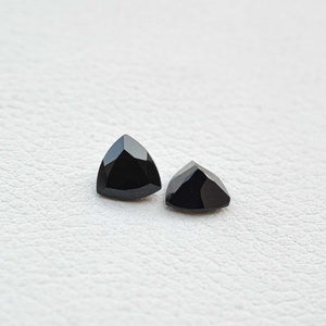 Vente en gros 3mm-10mm naturel noir onyx trillion taillé pierres précieuses en vrac AAA qualité bijoux de luxe de la boutique en ligne - Product Image 6