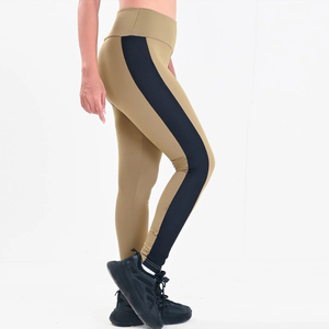 Leggings de sport taille haute sans couture respirants pour femme, avec logo personnalisé, pour la gym, le fitness et le yoga, effet ventre plat - Product Image 3
