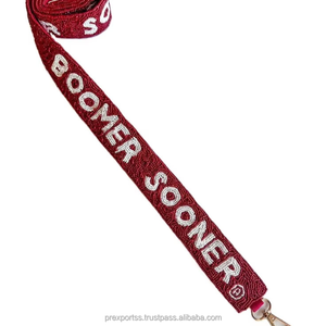 TCU Frogs Correa con cuentas personalizada hecha a mano deportes College Gameday bolsa correa ajustable bordado moda monedero cinturón de hombro de moda - Product Image 3