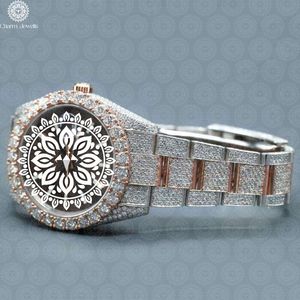 Reloj de Lujo para Hombre Charm Jewels, con Bisel de Diamantes de Acero Inoxidable, Movimiento Mecánico Analógico, Caja de 40 mm, Resistente al Agua 10 Bar - Product Image 3