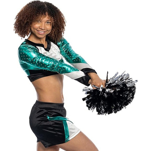 Uniforme de cheerleading personnalisé pour femmes, tenue en deux pièces pour équipe de cheerleading, vêtements de cheerleader de qualité supérieure, fabricant OEM à étiquette privée - Product Image 3