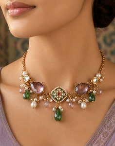 Ensemble collier ras-du-cou et boucles d'oreilles pour soirée, plaqué or, zircon, alliage de cuivre, tendance, cadeau de fiançailles, bijoux pour femme, collier de mariage - Product Image 4