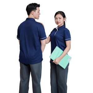เสื้อเชิ้ตแขนสั้น FMF แบบถัก กระดุมหน้า ผ้าฝ้าย 60% โพลีเอสเตอร์ 40% ดูแลรักษาง่าย คอปกสีพื้น/ตัดกัน ผลิตในเวียดนาม เสื้อลำลองผู้ชาย OEM - Product Image 3