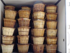 HOT SELLING High Quality <b>Circle</b> <b>Wooden</b> Bushel Basket Rustic Seafood Storage Supply - Product Image 5