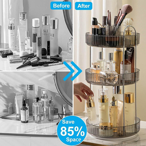 <span class=keywords><strong>360</strong></span> độ xoay phòng tắm đẹp mỹ phẩm lưu trữ nhiều lớp lưu trữ boxs - Product Image 3