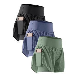 กางเกงออกกำลังกายสำหรับผู้หญิง กางเกงวิ่งเอวสูงสำหรับออกกำลังกายในยิม พร้อมซับในและกระเป๋าใส่โทรศัพท์ ชุดโยคะ ฟิตเนส และชุดออกกำลังกาย - Product Image 6