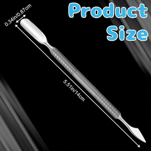 Stainless Steel Cuticle Pusher <b>Tools</b> Spoon Nail Cleaner Cuticles Remover Cuticles Trimmer Nails Cleaner Dual Sided Manicure <b>Tool</b> - Product Image 2