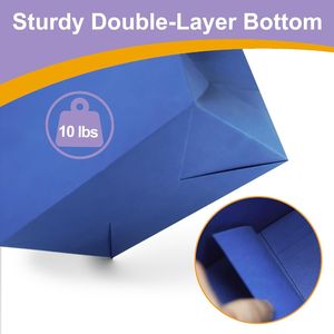 8 Bolsas de Regalo Medianas Mate Arcoíris con Asas de 8x5x10 Pulgadas, 16 Pañuelos para Bodas y Otros Eventos - Product Image 4