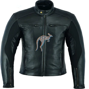 Blousons de course en cuir pour motos, qualité supérieure, cuir de kangourou et de vache, fabriqués au Pakistan, vêtements de moto perforés - Product Image 3