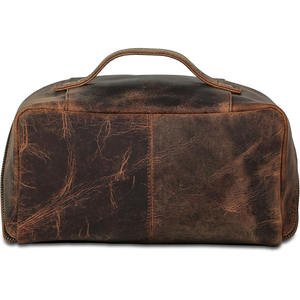 Bolsa de Cosméticos de Viaje de Cuero al por Mayor con Cierre y Compartimentos en Capas, Impermeable y Portátil, Opción de Logotipo Personalizado en Venta - Product Image 2