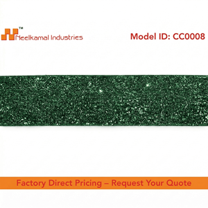 Cinta Decorativa Brillante Verde Neelkamal de 25 mm, Adorno de Tela Brillante para Envolver Regalos, Lazos, Manualidades Navideñas, Decoración Festiva - Product Image 4
