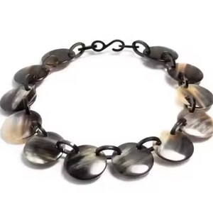 Buffalo Horn Necklace Eco-Friendly Handmade Modern Design for Girls <b>Wedding</b> Gift by Crescent Crafts - Product Image 1