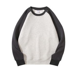 เสื้อฮู้ดดี้และเสื้อสเวตเชิ้ตผู้ชายแบบมีโลโก้สั่งทำพิเศษ 300 GSM ผ้าโพลีเอสเตอร์ผสมสแปนเด็กซ์ ตัดต่อสี คอกลม พิมพ์ลาย สตรีทแวร์ - Product Image 5