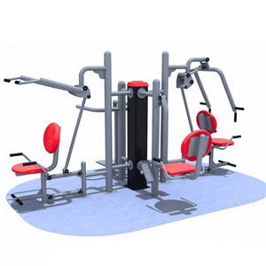Appareil de musculation combiné Space Walkerrowing, presse à jambes et barre de traction, équipement de fitness extérieur pour zones résidentielles ou places publiques - Product Image 3