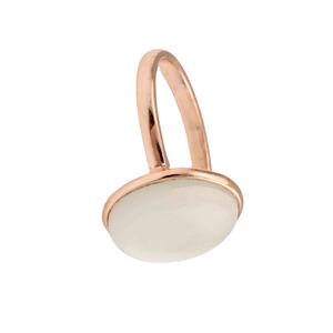 Anillo de Eternidad de Plata de Ley 925 de Calidad Superior 2025 para Mujer, Piedra Lunar Blanca Ovalada de 12x16 mm, Vermeil, Joyería al por Mayor para Bodas - Product Image 4