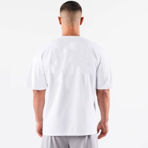 Camiseta Extra Grande para Hombre, 100% Algodón, Ecológica, Transpirable, Bajo MOQ, Suministro Directo de Fábrica, Color Sólido - Product Image 4