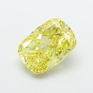 Diamante de Laboratorio Cultivado de 3.00 Quilates, Corte Cojín, Color Amarillo Intenso VS1, para Joyería Fina, Fabricación Personalizada, Legado de Prestigio - Product Image 1