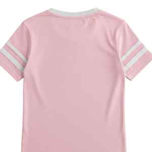 T-shirt Varsity pour jeunes Jack and Jill, col en V, manches courtes, style sportif, doux, confortable, décontracté, vêtements pour enfants, bleu - Product Image 5