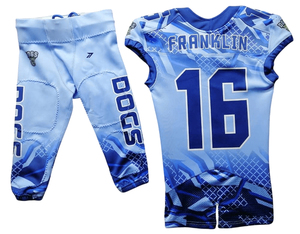 Dernier design, respirant, antibactérien, grande taille, uniforme de football américain à manches courtes, 100% polyester, vêtements de sport très vendus - Product Image 5