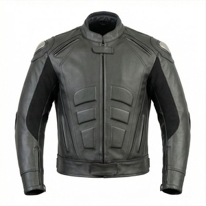Chaquetas de Motociclista de Cuero para Hombre y Mujer, Resistentes al Viento, para Invierno, Manga Larga, para Carreras, Uso en Exteriores, Color Personalizado - Product Image 1
