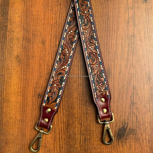 Date large 1.5 "mode femmes usiné à la main en cuir bandoulière sac sangle remplacement en cuir véritable guitare et sangles de caméra - Product Image 3