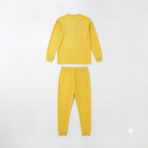 Conjunto Deportivo Amarillo para Hombre con Cuello en V, Bolsillos Completos, Ropa Casual de Otoño, 100% Poliéster - Product Image 5