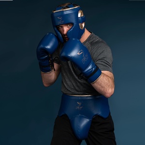 Conjuntos de equipo de boxeo con logotipo personalizado, hechos de cuero genuino de vaca, conjuntos de boxeo de cuero genuino, conjunto de boxeo con protector de cabeza y ingle. - Product Image 5
