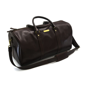 Sac de sport vintage en cuir véritable de luxe, décontracté, durable, avec fermeture éclair, pour la gym et l'entraînement - Product Image 5