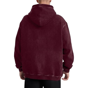 Hoodie d'hiver surdimensionné de haute qualité 500 GSM, coupe de luxe, sans cordon, 100 % coton molletonné - Product Image 2