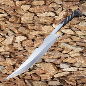 Cuchillo de Cocina de Acero Forjado a Mano, Edición Nueva, Estilo Medieval/de Caza, con Mango de Hierro Trenzado y Hoja Pulida - Product Image 5