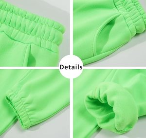 ชุดวอร์มเด็กแฟชั่นฤดูหนาว เสื้อฮู้ด กางเกงจ็อกเกอร์ ชุดกีฬาเด็กผู้ชาย/ผู้หญิง ผ้าฟลีซอุ่น ผ้าคอร์ดูรอย 100% ผ้าฝ้าย รับสั่งทำ - Product Image 6