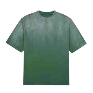 250gsm Oversized Cotton Tee Vintage Washed Blank T Shirt Heavyweight Custom Print Tee Men Oversized Washed Shirt Wholesale Cotto - Product Image 2