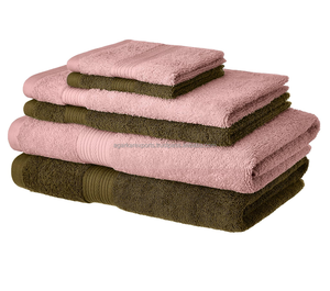 ชุดผ้าขนหนูอาบน้ำ 500 GSM ผ้าฝ้าย 100% 6 ผืน |   ดูดซับพิเศษ แห้งเร็ว |   โลโก้แบบกำหนดเอง OEM แบรนด์ส่วนตัว - Product Image 1