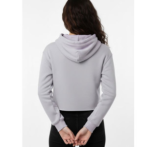 Sudadera corta gris para mujer con estampado de rosa y mano, estilo casual para otoño, 100% algodón, tejido con logo frontal. - Product Image 3